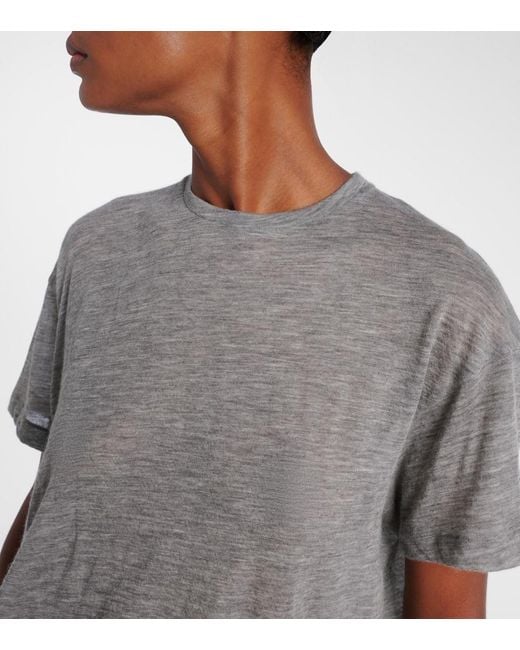 Top Lila De Cachemir The Row de color Gray