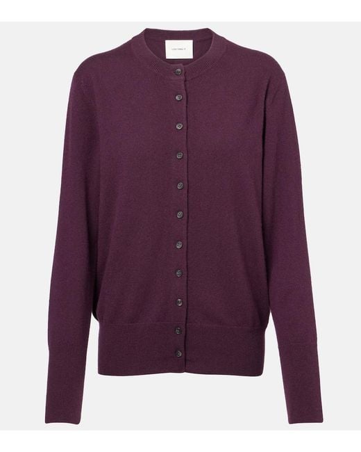 Lisa Yang Purple Nellia Cashmere Cardigan
