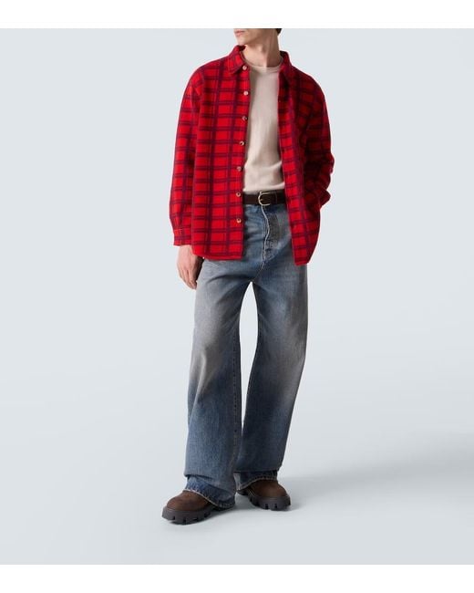 Camisa Mr Young De Cachemir A Cuadros arch4 de hombre de color Red