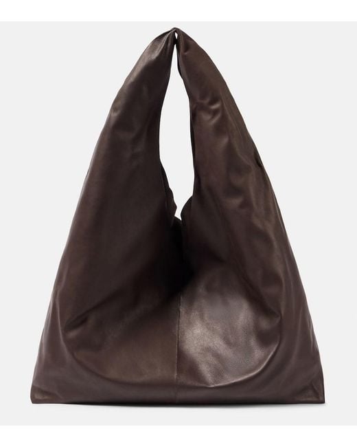 The Row Brown New Bindle Leather Shoulder Bag