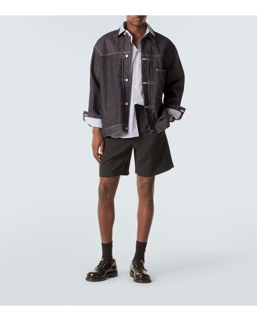 Comme des Garçons Blue Denim Jacket for men