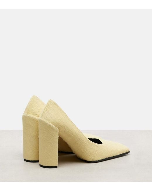 Alaïa Yellow Calf Hair Pumps