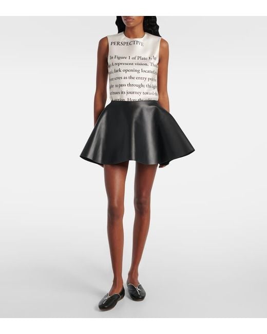 【J W ANDERSON】Circle Leather Skirt Black JW Anderson Circle Skirt - Black – The Frankie Shop