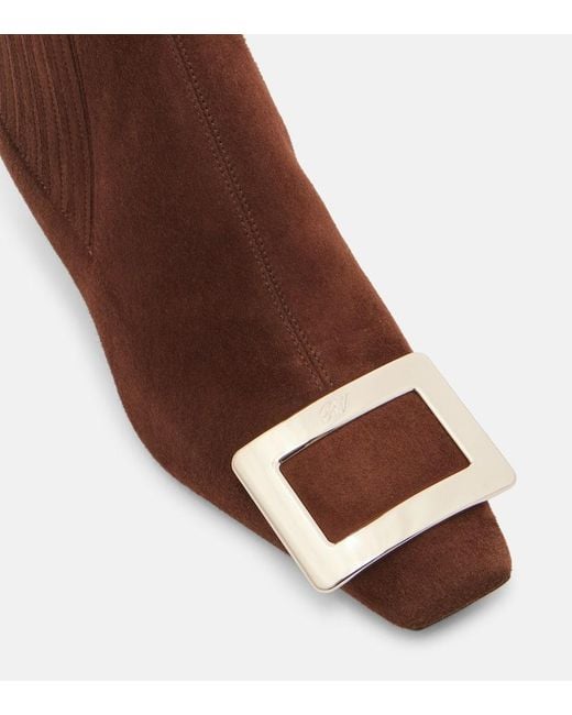 Bottines Belle Vivier 45 En Daim Roger Vivier en coloris Brown