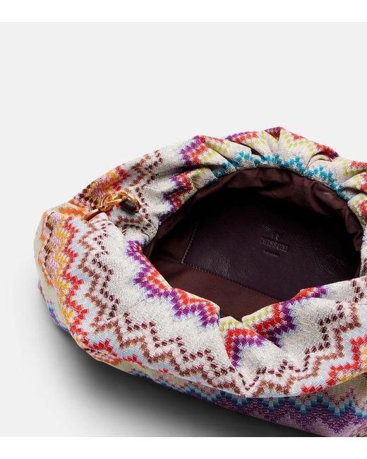 Clutch Zigzag Large di Missoni in Pink