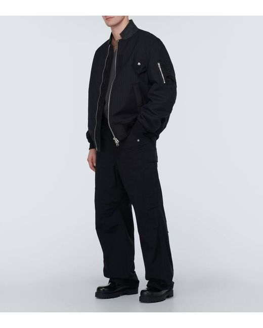 Pantaloni cargo regular di Sacai in Black da Uomo