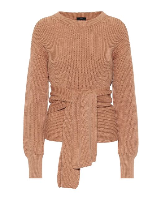 cotton wrap sweater