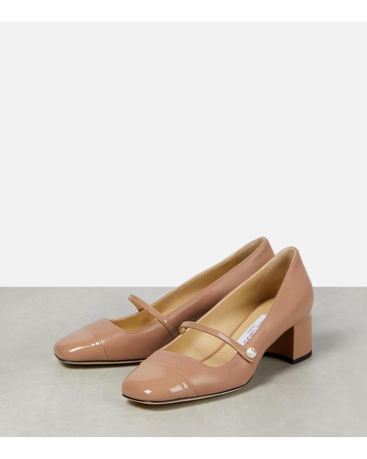 Jimmy Choo Brown "Mary Jane Elisa