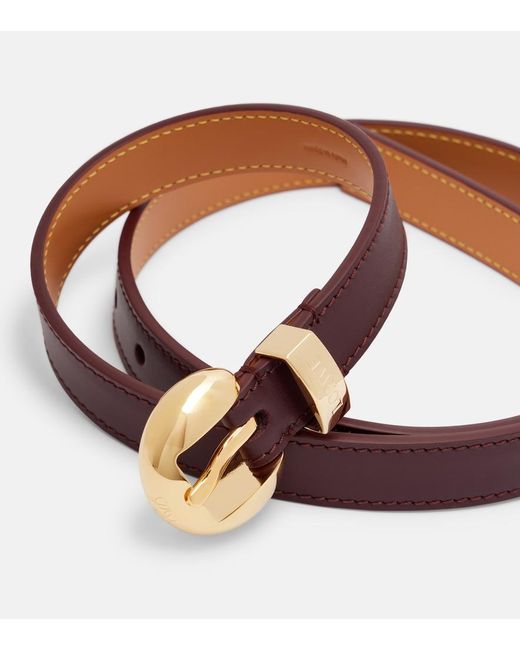 Loewe Brown Pebble Leather Belt