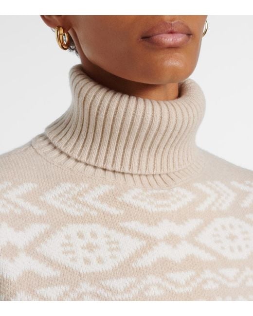 Bogner White Nadin Wool And Cotton-Blend Turtleneck Sweater
