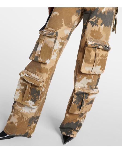 Blumarine Natural Camouflage Cargo Pants