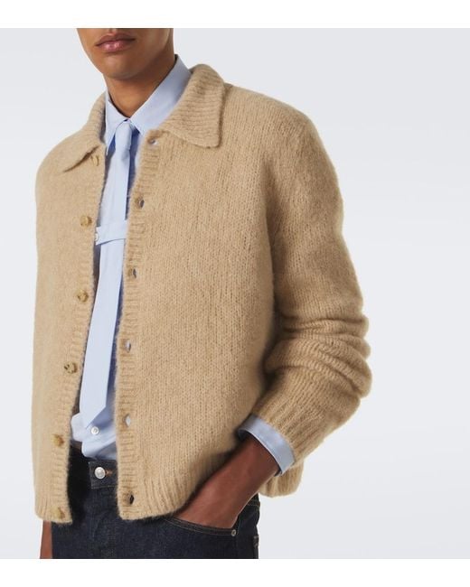 Dries Van Noten Natural Alpaca And Wool-Blend Cardigan for men