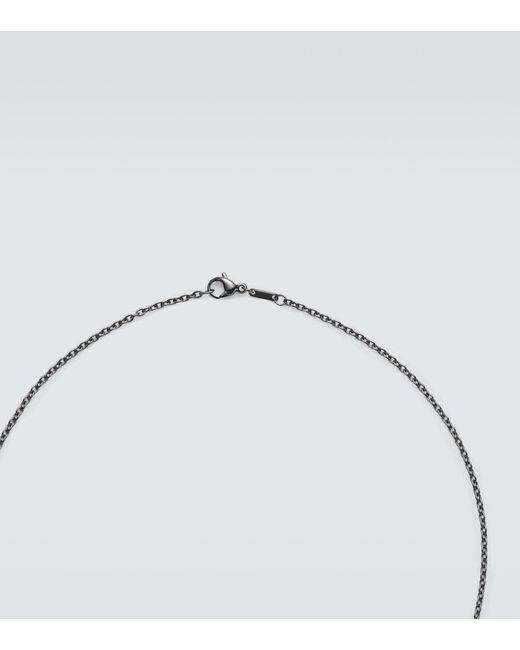 Ileana Makri Blue Divine Mechanics 18Kt Pendant Necklace With Diamonds for men
