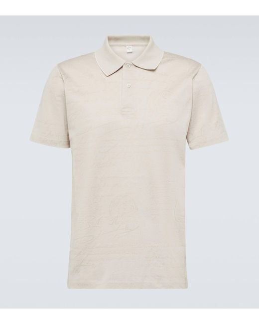 Berluti Natural Cotton Polo Shirt for men