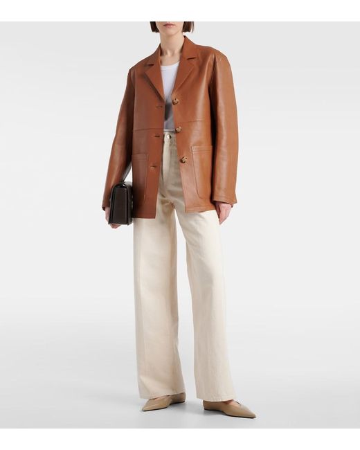 Totême Natural High-Rise Wide-Leg Jeans
