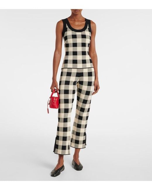 Posse Multicolor Pippa Checked Flared Pants