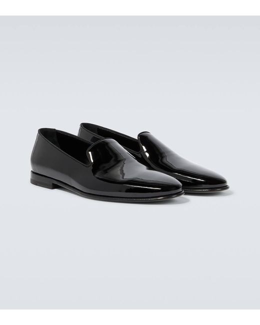 Mocassini Mario di Manolo Blahnik in Black da Uomo