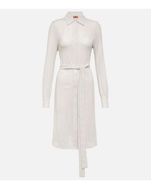 Missoni White Cotton-blend Shirt Dress