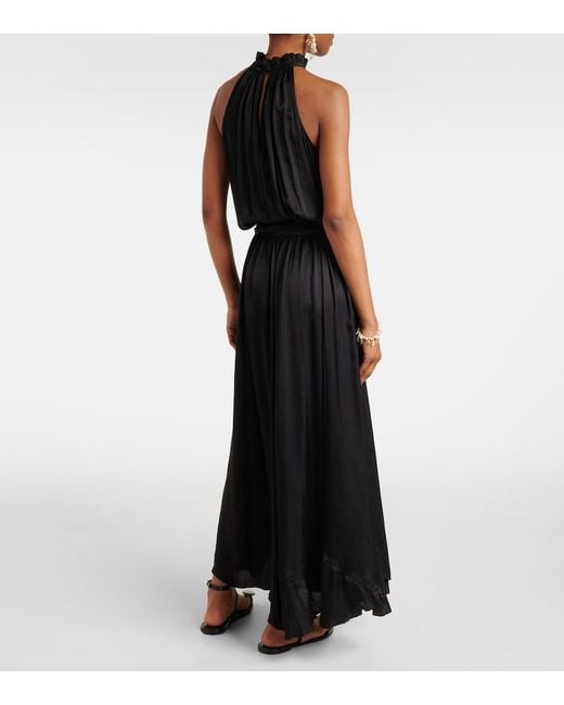 Poupette Black Nina Satin Gown