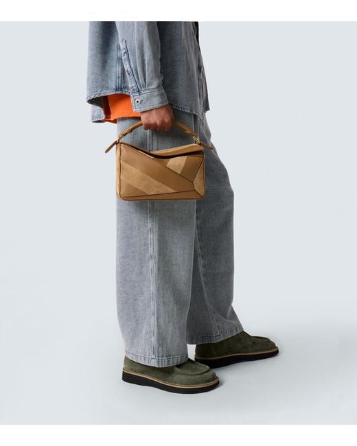 Loewe Tote Bag Puzzle Small Aus Leder in Brown für Herren