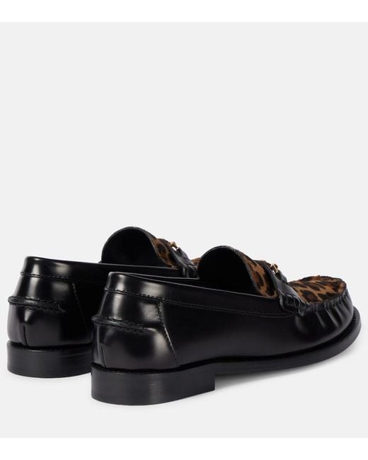 Versace Black Leather Shoes