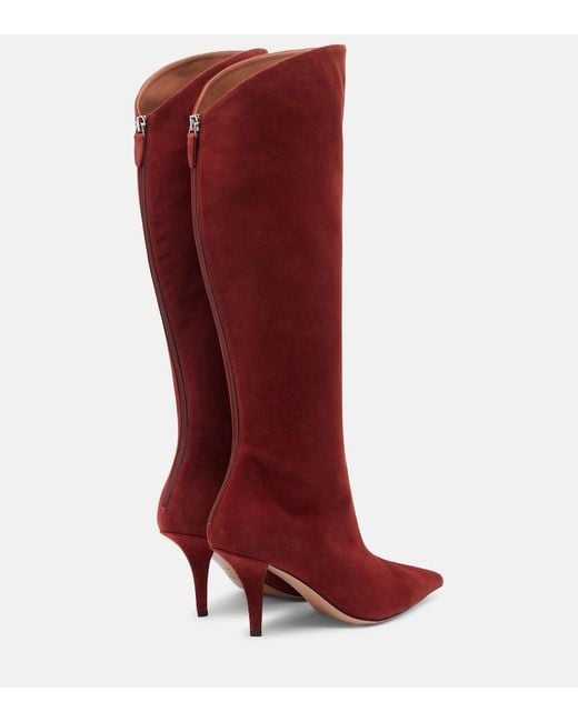 Botas Altas Jessica 75 De Ante Paris Texas de color Red