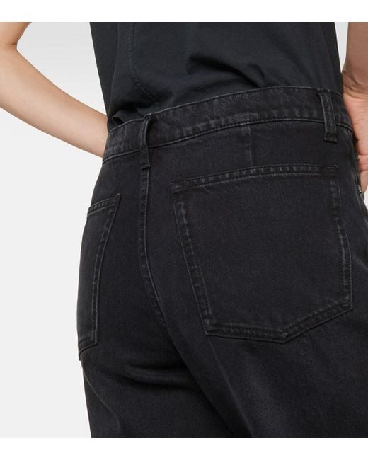 The Row Black Dan Flared Jeans