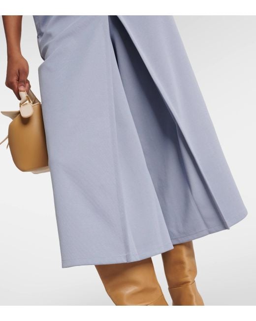 Max Mara Gray Quid Cotton-blend Culottes