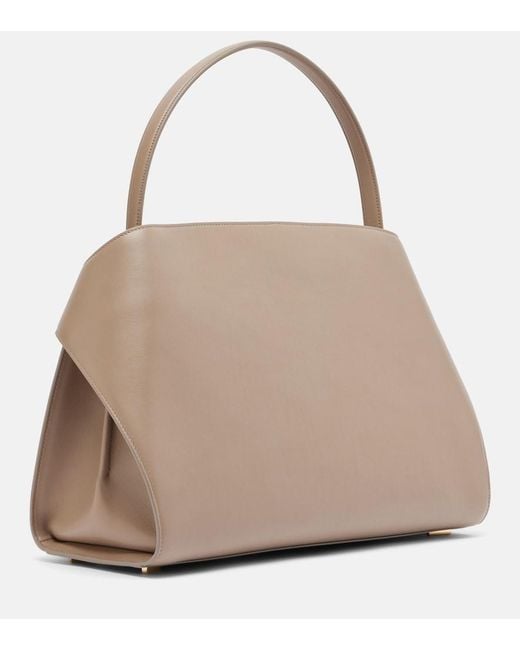 Ferragamo Brown Hug Soft Medium Leather Shoulder Bag