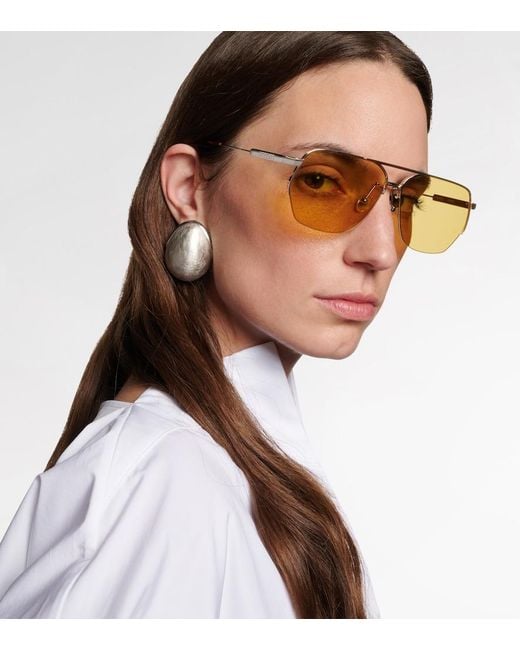 Jacquemus Natural Aviator Sunglasses