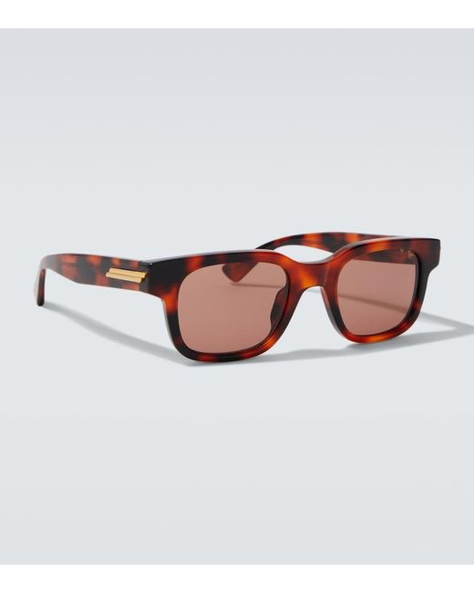 Bottega Veneta Brown Stretch Square Sunglasses for men