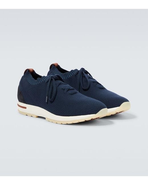 Loro Piana Blue 360 Lp Flexy Walk Wish® Wool Sneakers for men
