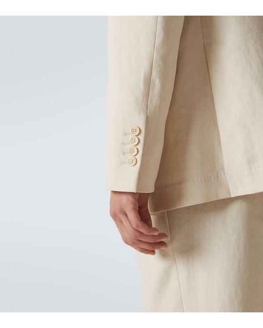 Traje De Lino Brunello Cucinelli de hombre de color Natural