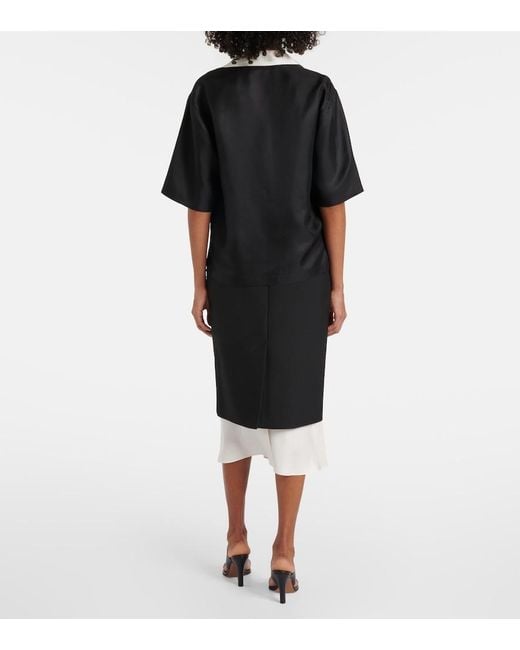 Rohe Black Silk Shirt