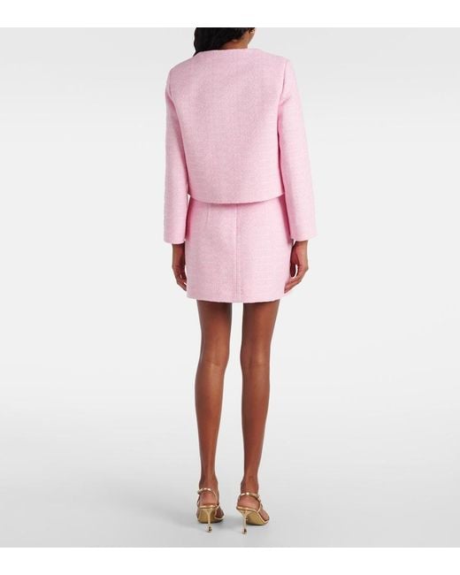 Patou Pink Cotton Tweed Jacket