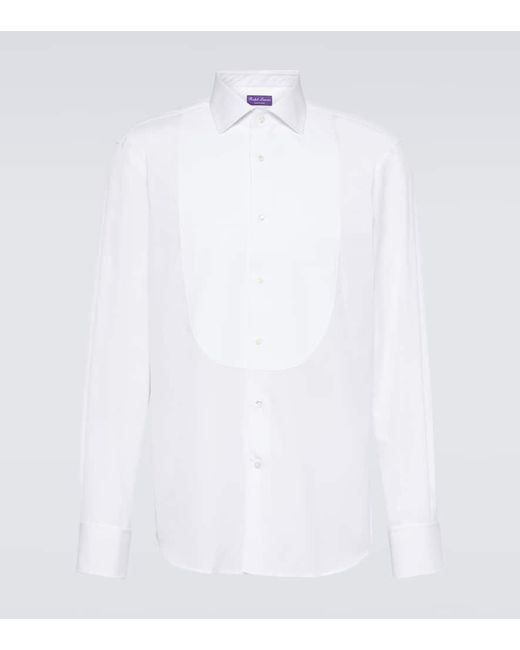 Camicia in cotone di Ralph Lauren Purple Label in White da Uomo