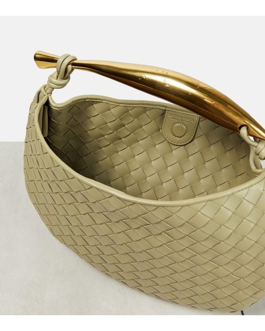 Bottega Veneta Green Sardine Leather Tote Bag