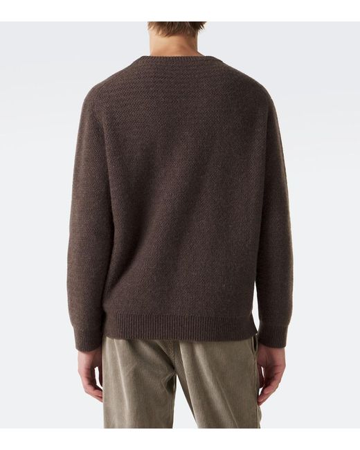 The Row Brown Anish Cashmere And Wool Sweater for men