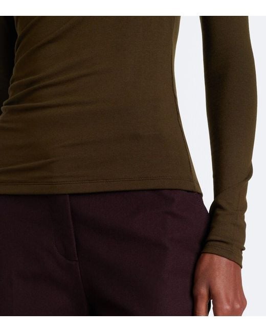 Vince Green Fixed Jersey Wrap Top
