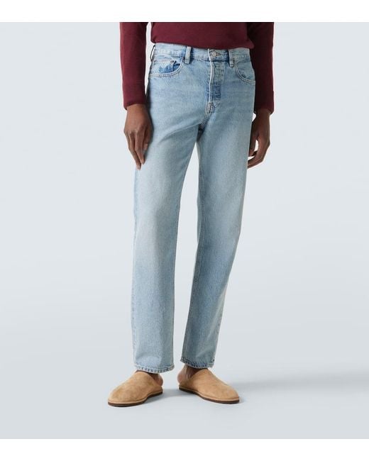 FRAME Mid-Rise Straight Jeans The Straight in Blue für Herren