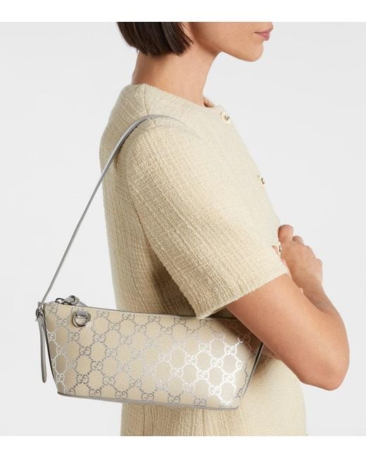 Gucci Metallic Gg Emblem Small Shoulder Bag