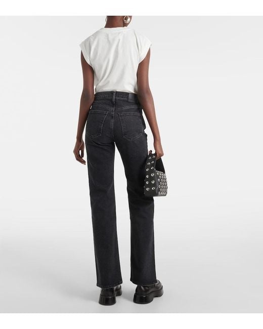 Citizens of Humanity Black Vidia Mid-Rise Bootcut Jeans