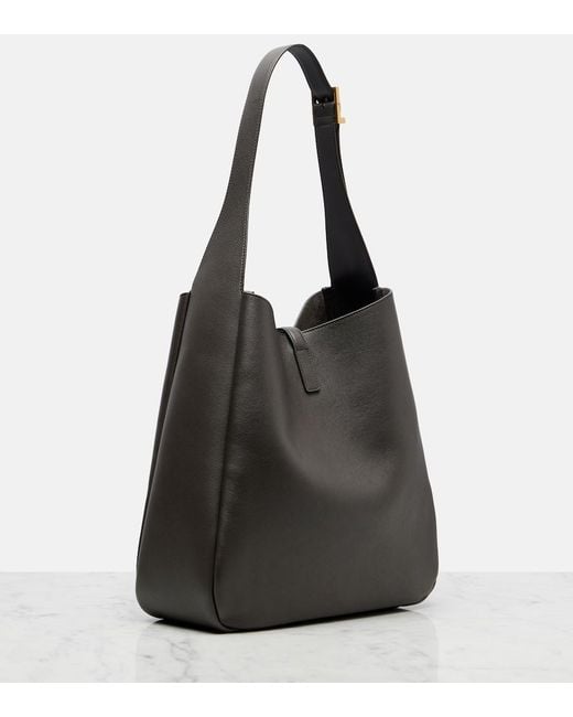 Bolso Le 5 A 7 Supple Large De Piel Saint Laurent de color Black