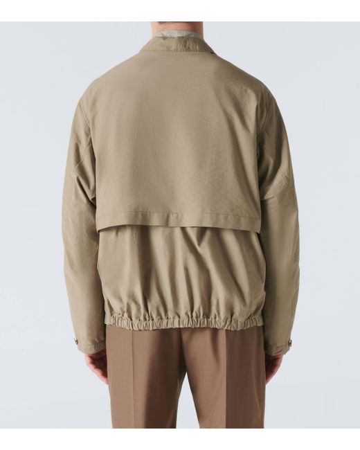 Lemaire Green Cotton-blend Field Jacket for men