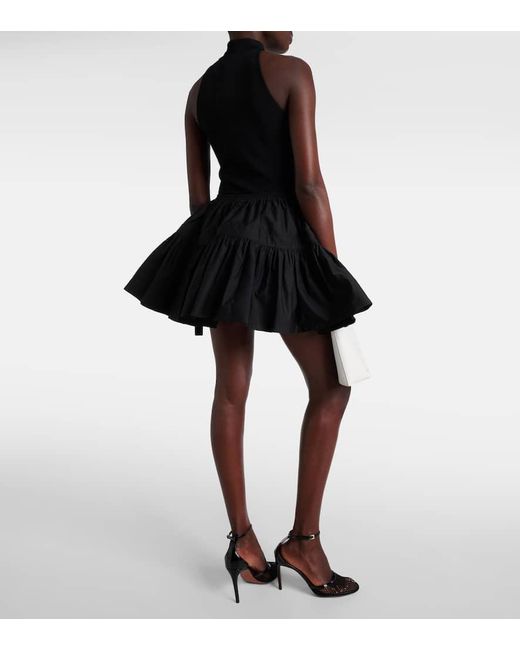 Minifalda Deesser con lazo Alaïa de color Black