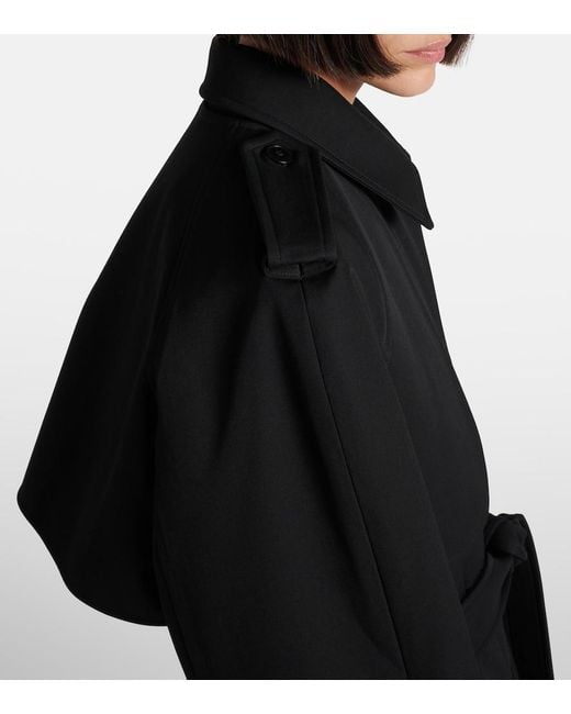 The Row Black Usuaia Belted Virgin Wool Jacket