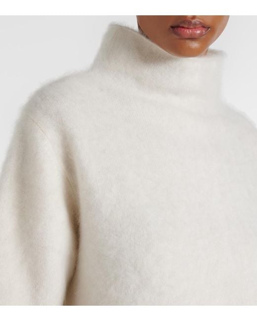 Lisa Yang White Madelene Cashmere T-Shirt