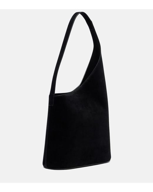 Aesther Ekme Black Demi Lune Suede Tote Bag