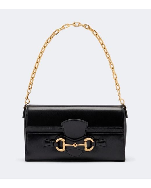 Gucci Black Ristretto Medium Leather Shoulder Bag
