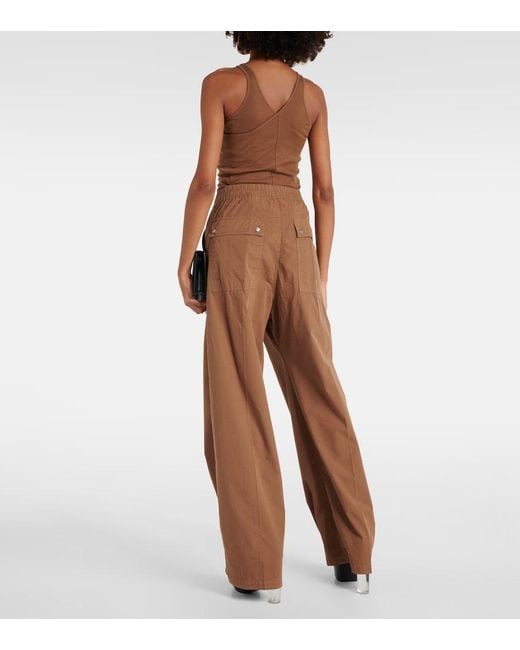 Rick Owens Brown Drkshdw Geth Bela Cotton Track Pants